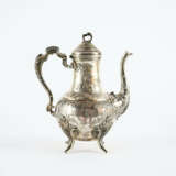 SILVER COFFEE POT WITH ROCAILLES AND BLOSSOMS - photo 4