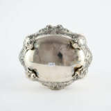 LARGE SILVER BISCUIT TIN ROCOCO STYLE WITH ROSE KNOB - photo 7