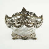 LARGE CRYSTAL FOOTED BOWL WITH ELABORATE MOUNTING - photo 2