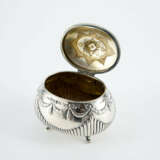 OVAL SILVER SUGAR BOWL WITH SCALLOPS AND CONE FINIAL - фото 6