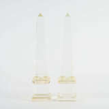 PAIR OF CRYSTAL OBELISKS - photo 5