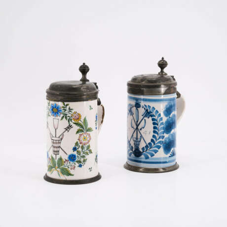 TWO "WALZENKRUG" TANKARDS WITH THE BREWERS' HALLMARK - photo 1