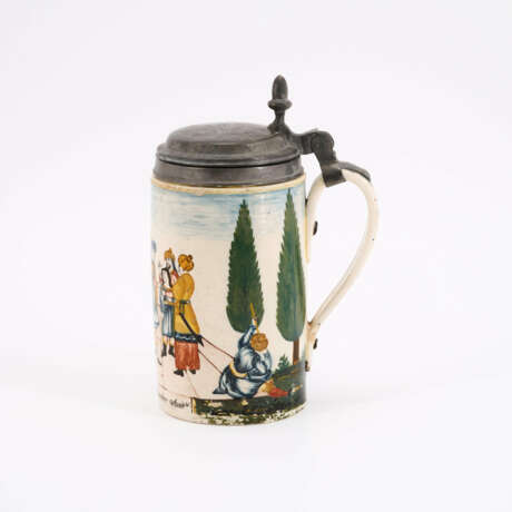 GLASS "WALZENKRUG" TANKARD WITH THE SALE OF JOSEPH TO POTIPHAR (GENESIS 37,36) - photo 2