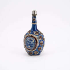 STONE FLASK WITH ALLIANCE COAT OF ARMS