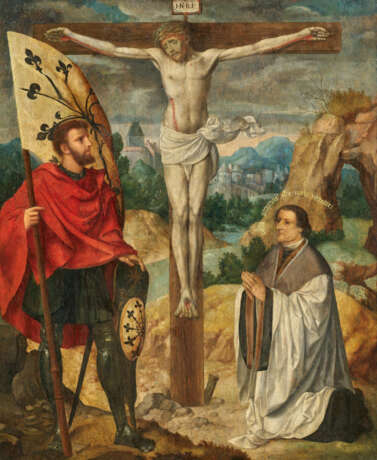 Christ as the Cross with the St Gregory the Moor and a Clerical Donor - фото 1