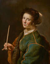 Young Woman with Pipe