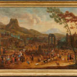 Italian Village Landscape with Great Market Bustle - фото 2