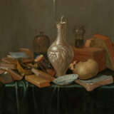 Vanitas Still Life with Books, Carafe and Skull - photo 1