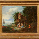 Landscape on Water with Fishermen - photo 2