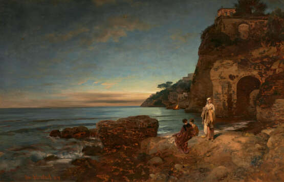 Evening Mood at the Coast in Front of Sorrent - photo 1