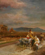 Oswald Achenbach. Evening Mood in the Roman Campagna