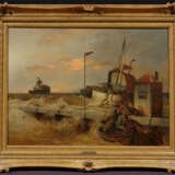 Fishermen on the Wharf in Rough Sea - фото 2