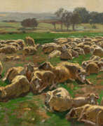 Hugo Muhlig. Resting Sheep Herd
