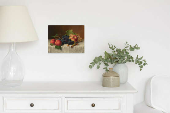 Still Life with Peach, Apricots, Grapes and Hazelnuts - photo 4