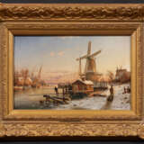 Winter Evening at the Canal in Holland - фото 2