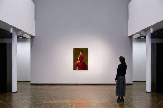 Half Figure of a Gracious Young Lady in Red Robes - photo 4