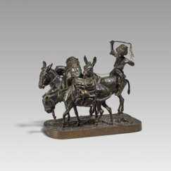 Little Driver with Three Donkeys