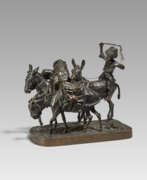 Sculptures. Little Driver with Three Donkeys