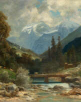 Mountain Valley with View of the Hohe Göll near Berchtesgaden