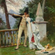 Genteel Couple on Viewpoint at the Kolbenstein near Oberbozen - Now at the auction