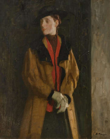 Portrait of a Distinguished Young Lady with a Hat - photo 1