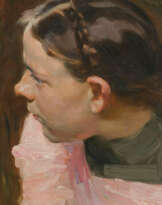 Girl's Head in Profile