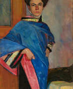 Картины. Portrait of the Female Painter Alexandra Korsakoff (1884-1969)
