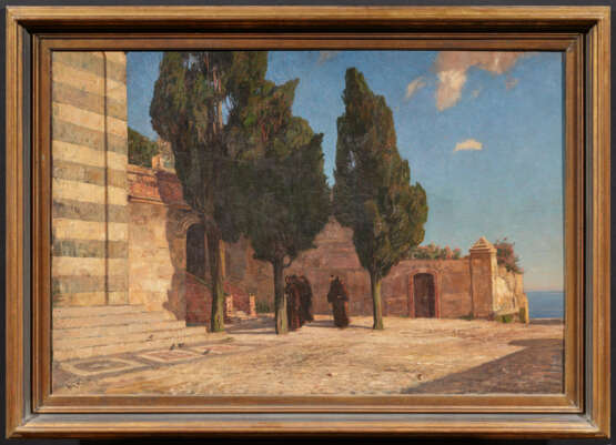 Italian Monastery Courtyard by the Sea - фото 2