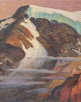 Glacial Valley in the High Mountains
