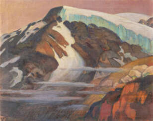 Glacial Valley in the High Mountains