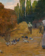 Friedrich Kallmorgen. Near the Threshing Machine