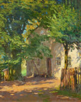 At the Village Garden in Siebenlehn, Janouch's House