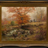 Hunting Party at the Campfire in a Autumn Forest - photo 2