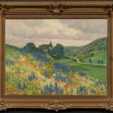 The Weinfeld Church in front of a Slope with Flowering Blue Lupins - photo 2