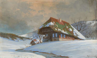 Winter Day in the Hausachtal in the Black Forest