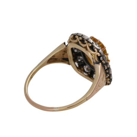 Ring mit gelbem Saphir, ca. 2,2 ct, antik fac. - photo 3
