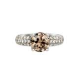 White gold ring with diamonds. Diamonds 21th century - photo 3