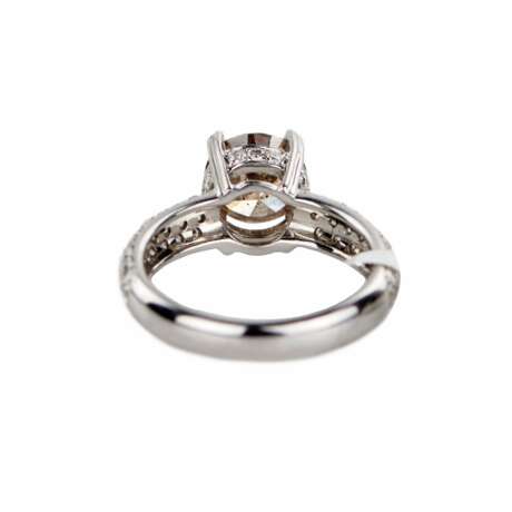 White gold ring with diamonds. Diamonds 21th century - photo 6