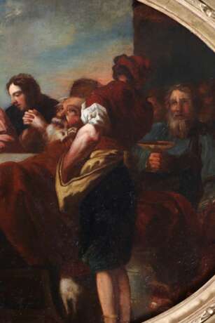 Charles de la Fosse (1636&nbsp;; 1716) J&eacute;sus faisant la C&egrave;ne. Canvas oil Louis XIV - Regency 17th century - photo 5