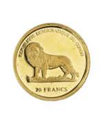 Overview. 20 francs gold coin of the Republic of the Congo. 2003 