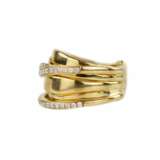 Gold ring with diamonds. Diamonds 21th century - photo 4