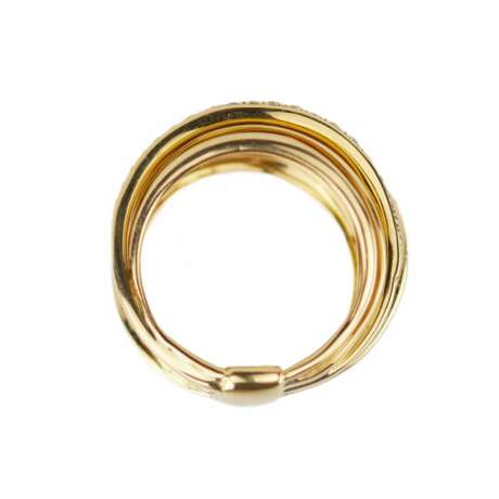 Gold ring with diamonds. Diamonds 21th century - photo 5