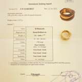 Gold ring with diamonds. Diamonds 21th century - photo 7