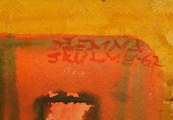 Folk motif watercolor Mid-20th century - photo 2