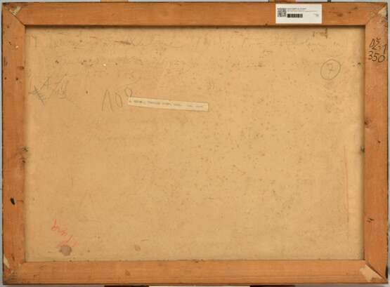 Folk motif watercolor Mid-20th century - photo 3