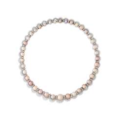 MARCUS &amp; CO. ART DECO NATURAL PEARL AND DIAMOND NECKLACE
