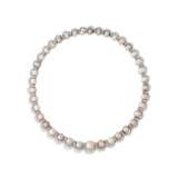 MARCUS & CO. ART DECO NATURAL PEARL AND DIAMOND NECKLACE - photo 1