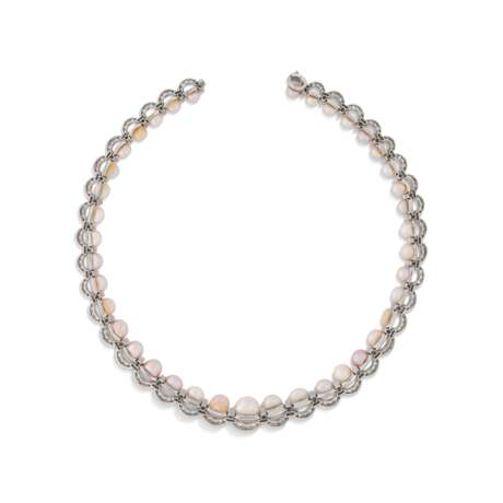 MARCUS & CO. ART DECO NATURAL PEARL AND DIAMOND NECKLACE - photo 3