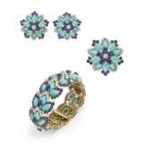 BULGARI SUITE OF TURQUOISE, SAPPHIRE AND DIAMOND JEWELLERY - photo 1
