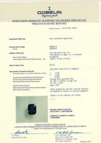 RARE PEDERZANI SAPPHIRE AND DIAMOND PENDANT - photo 6